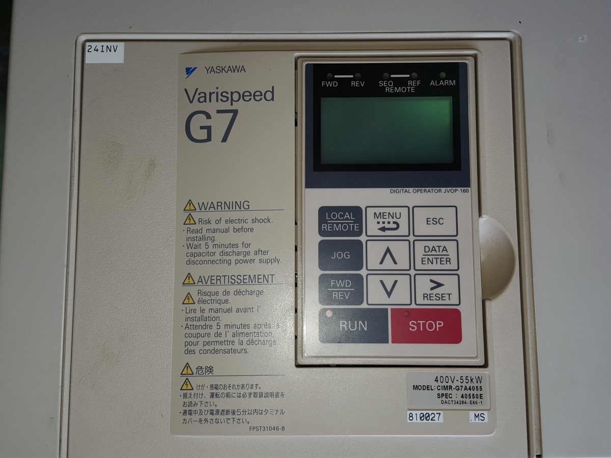 Yaskawa / Varispeed G7 Inverter CIMR-G7A4055 400V 55kW 画像1