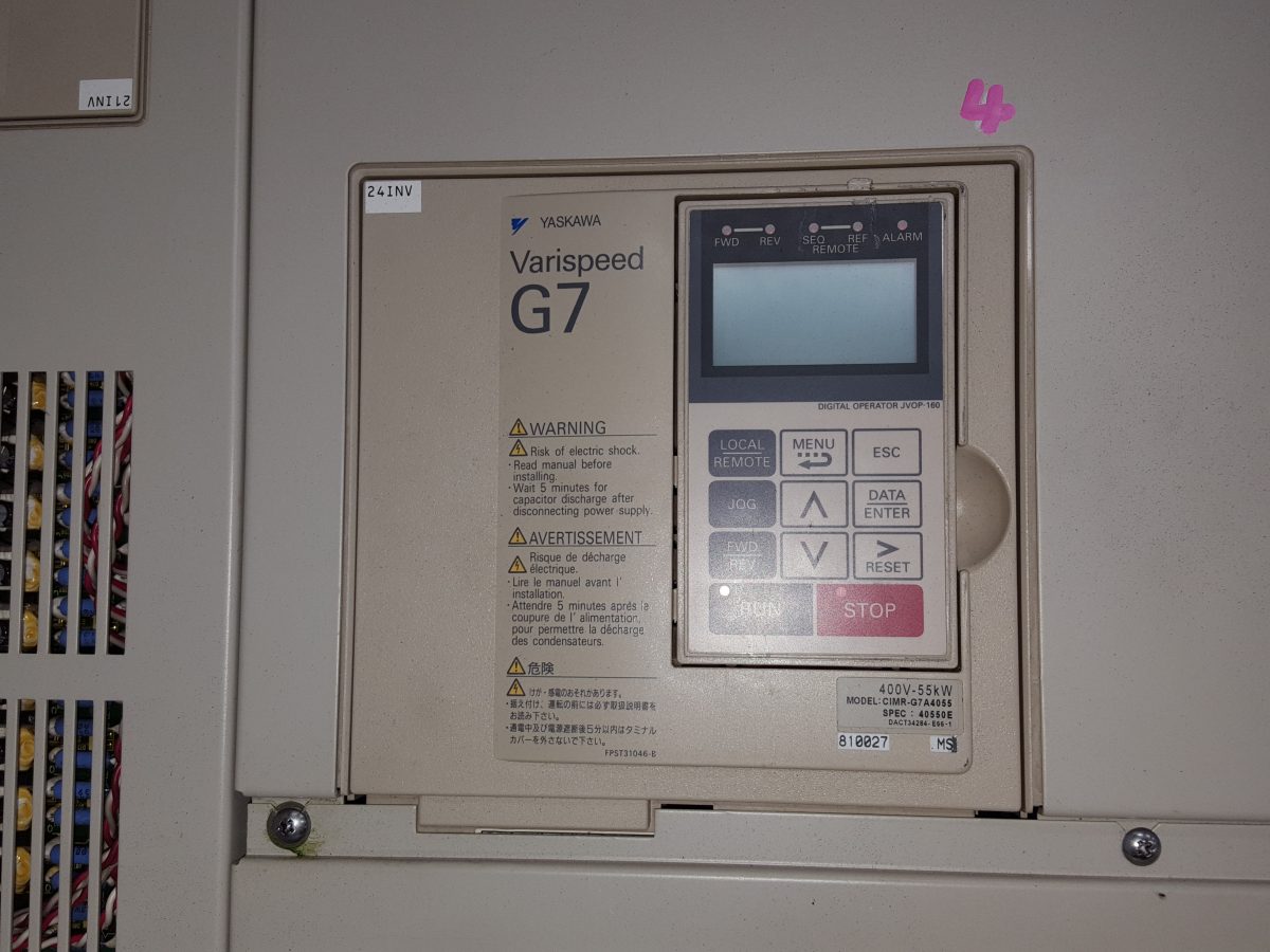 Yaskawa / Varispeed G7 Inverter CIMR-G7A4055 400V 55kW 画像2