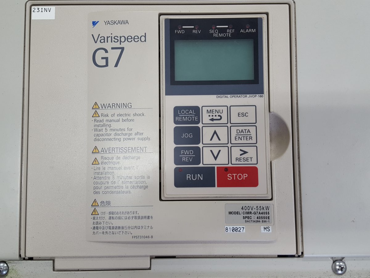 Yaskawa / Varispeed G7 Inverter CIMR-G7A4055 400V 55kW 画像2