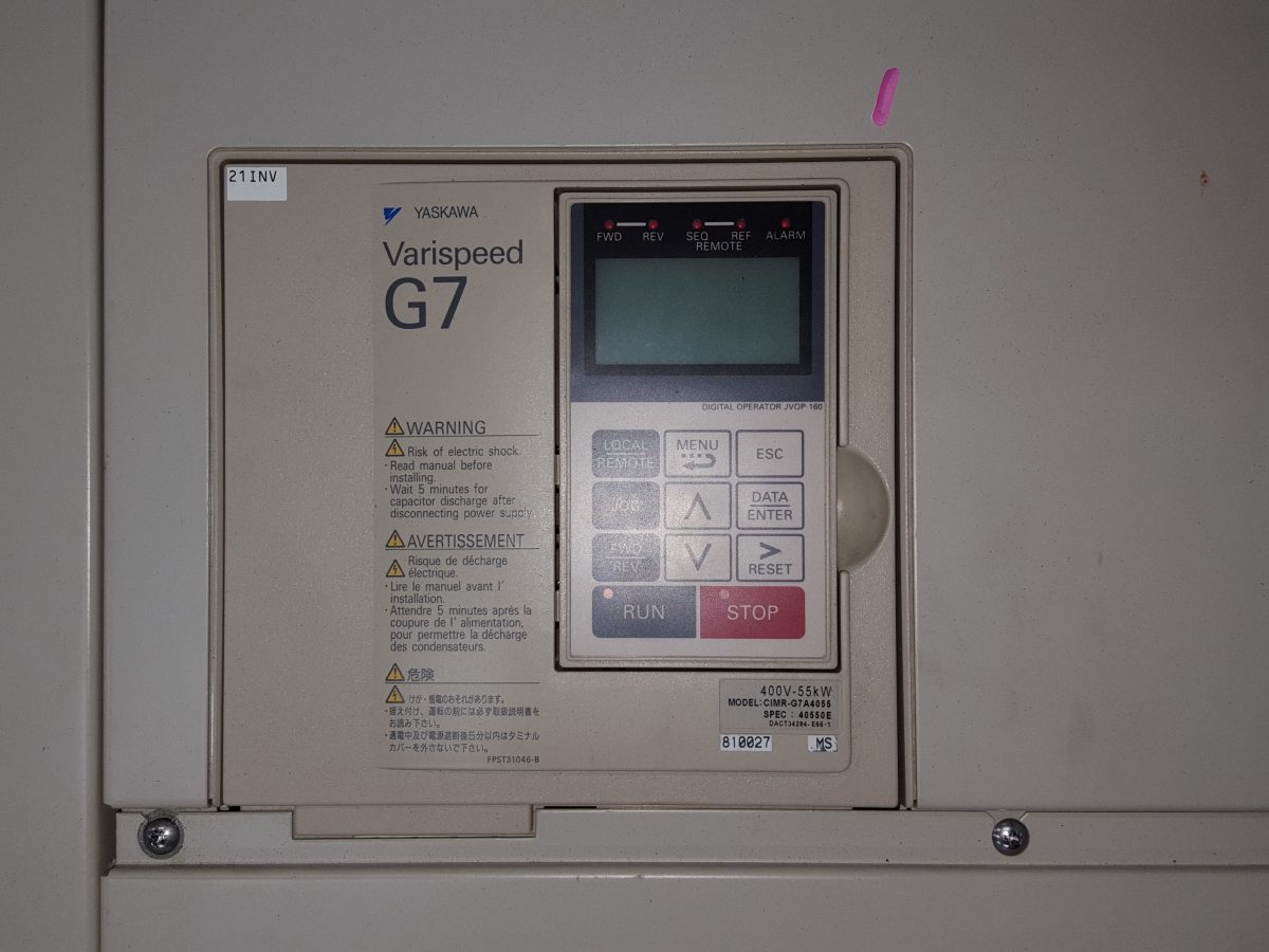 Yaskawa / Varispeed G7 Inverter CIMR-G7A4055 400V 55kW 画像2