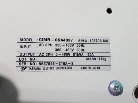 Yaskawa / Varispeed 686SS5 Inverter CIMR-SSA4037 400V 37kW リスト4