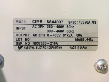 Yaskawa / Varispeed 686SS5 Inverter CIMR-SSA4037 400V 37kW リスト2