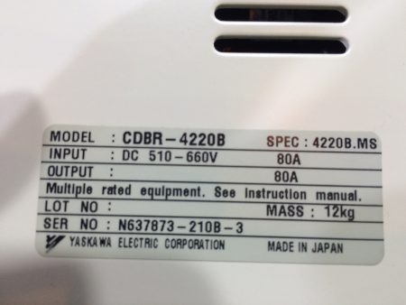 Yaskawa / DB unit CDBR-4220B 400V Class for 220kW リスト3