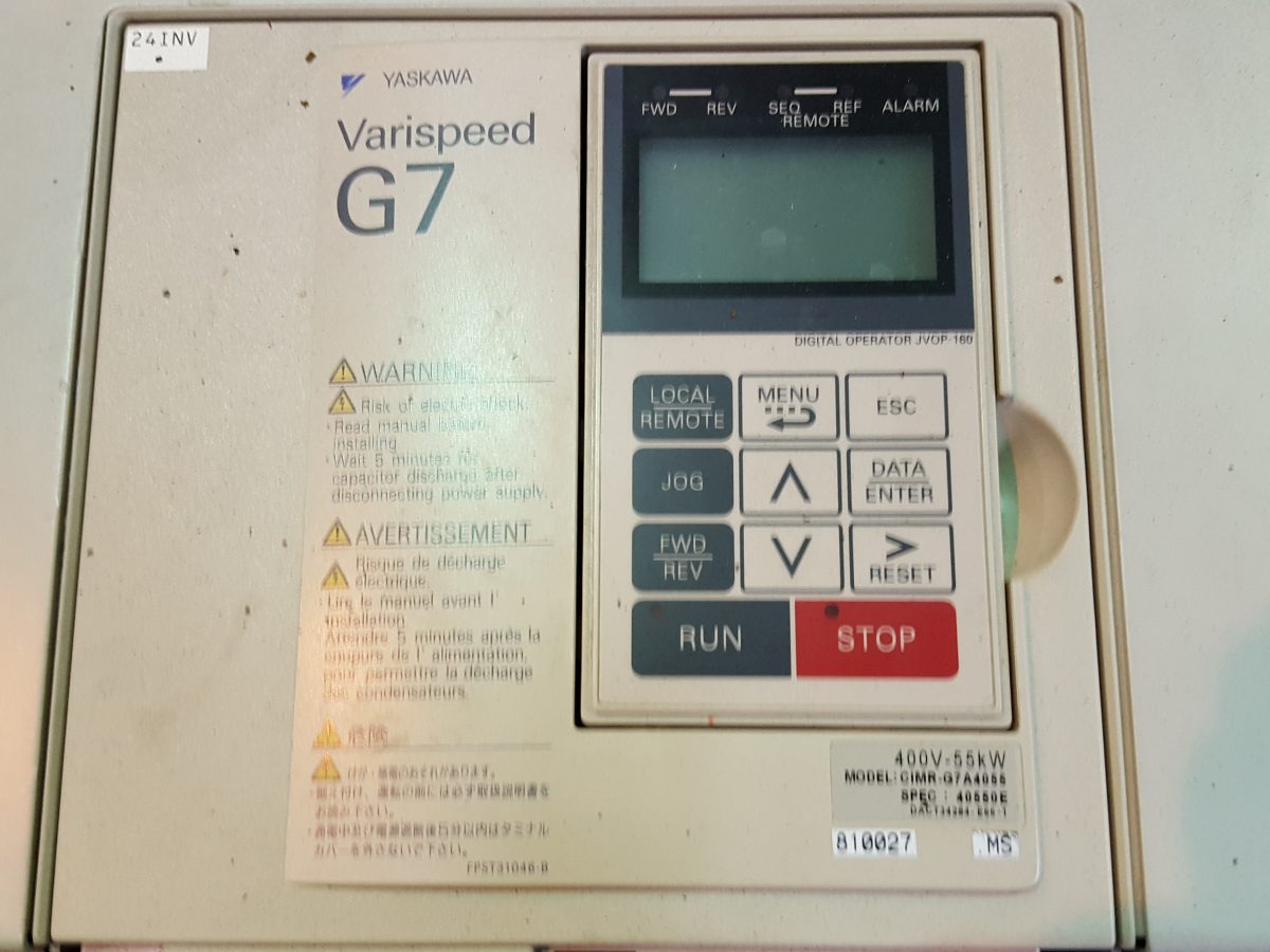Yaskawa / Varispeed G7  Inverter CIMR-G7A4055 400V 55kW 画像3