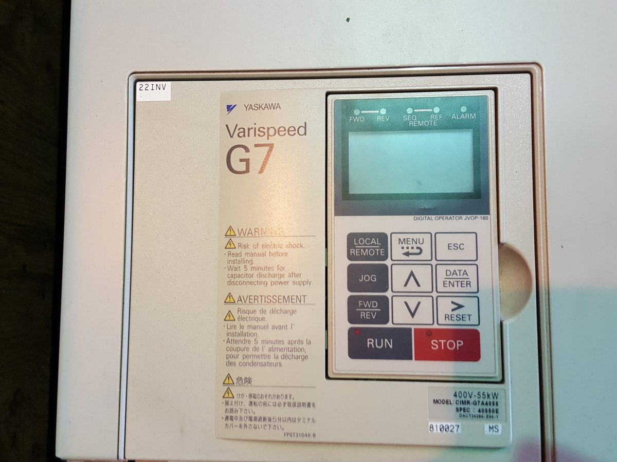 Yaskawa / Varispeed G7 Inverter CIMR-G7A4055 400V 55kW 画像3
