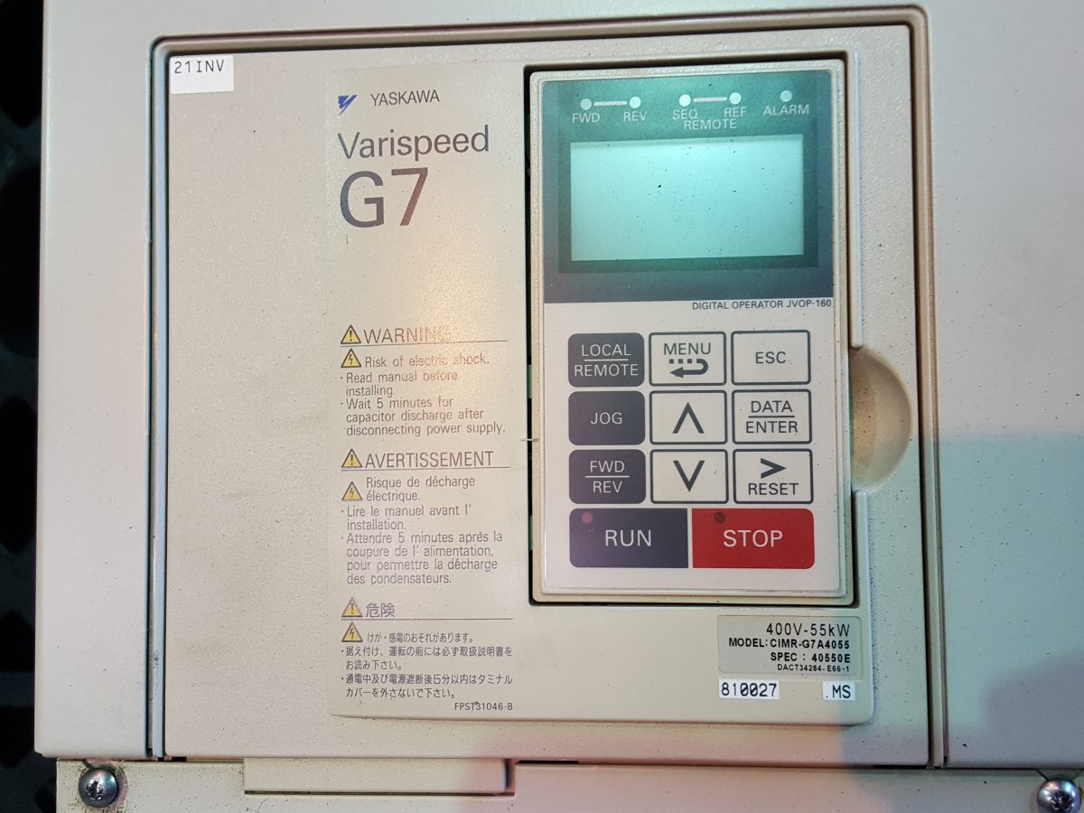 Yaskawa / Varispeed G7 Inverter CIMR-G7A4055 400V 55kW 画像3