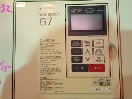 Yaskawa / Varispeed G7 Inverter CIMR-G7A4022 400V 22kW リスト3