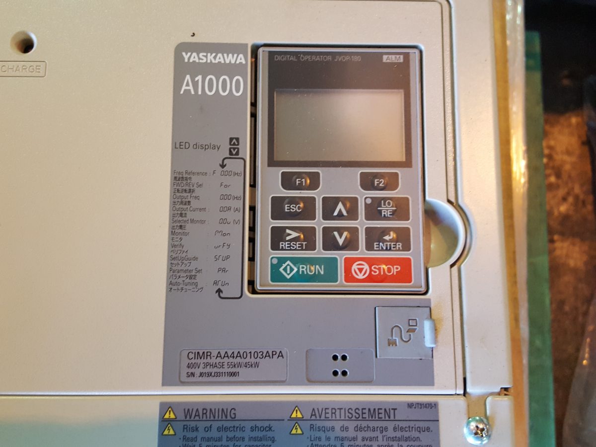 Yaskawa / A1000 Inverter CIMR-AAA0103APA 400V 3PH 55kW/45kW 画像3